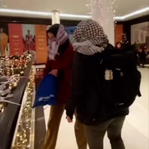 NO Christmas shopping during a live-streamed genocide!