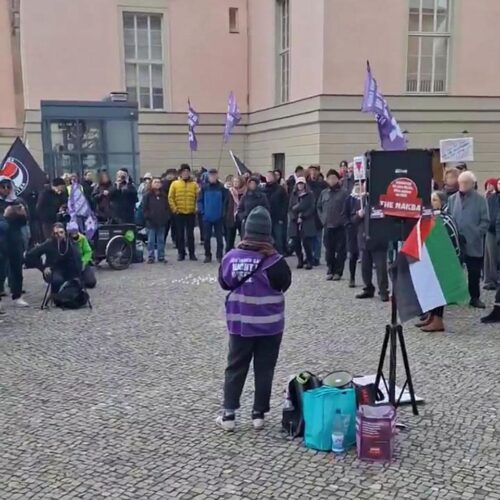 Foto-Report: Intersektionale Gedenk-Kundgebung am 80. Jahrestag der Auschwitz-Befreiung