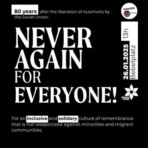 [2025/01/26] Remembrance rally on the 80th anniversary of the liberation of Auschwitz