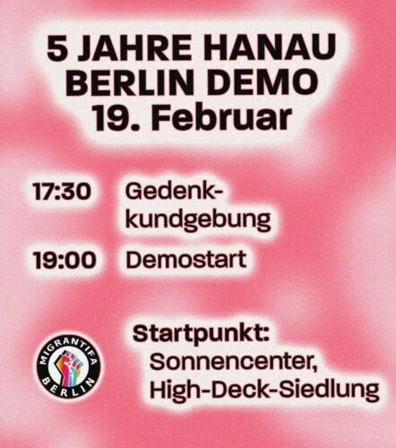 [2025/02/19] 5 JAHRE HANAU BERLIN DEMO 19. FEBRUAR