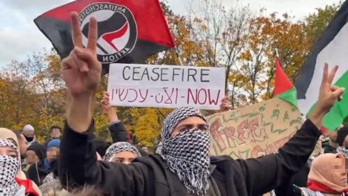 4.11.2023 BERLIN: ANTIFA auf der "FREE PALESTINE will not be cancelled"-DEMO – gegen Rassismus, Krieg und Massaker!