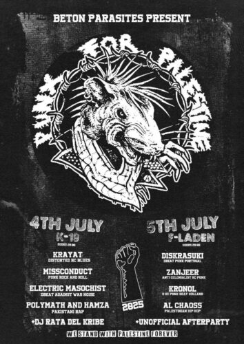 [2025/07/05] Beton Parasite Present: PUNX FOR PALESTINE