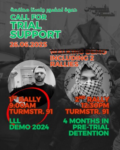 [2025/06/26]  Rallies, trials solidarity: from trial to trial… solidarity is our weapon!
