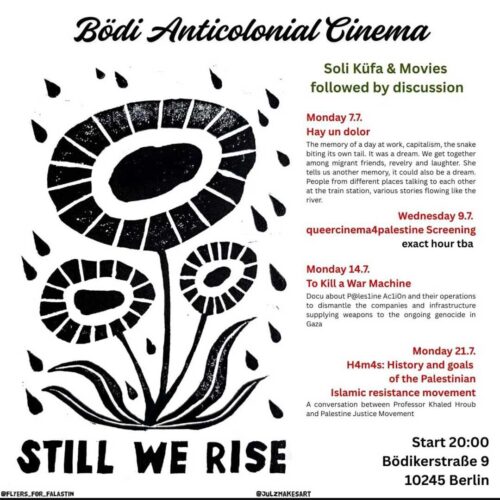 [2025/07/14] Bödi Anticolonial Cinema: Screening "To Kill A War Maschine"