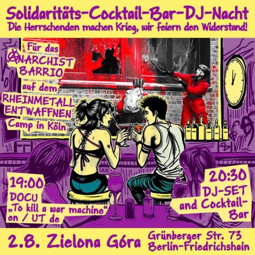 [2025/08/02] Solidaritäts-Cocktail-Bar-DJ-Nacht / Solidarity Cocktail Bar DJ Night