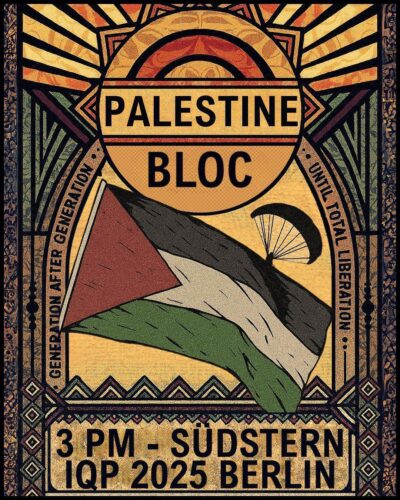 [2025/07/26] Call for the Palestine Bloc at Internationalist Queer Pride 2025
