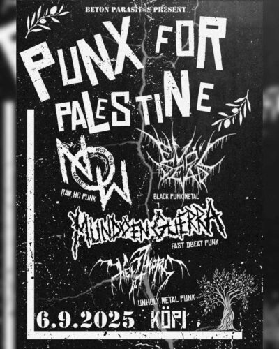 [2025/09/06] Soli concert: Punx 4 Palestine