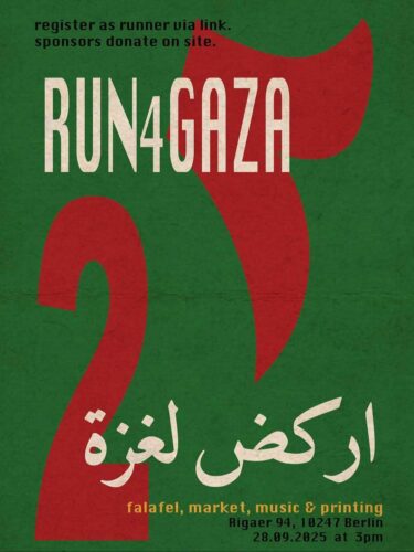 [2025/09/28] Run4Gaza II in Berlin-Friedrichshain