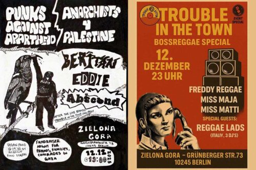[2025/12/12] 🎸🇵🇸🏁 PUNKS AGAINST APARTHEID meets TROUBLE IN THE TOWN