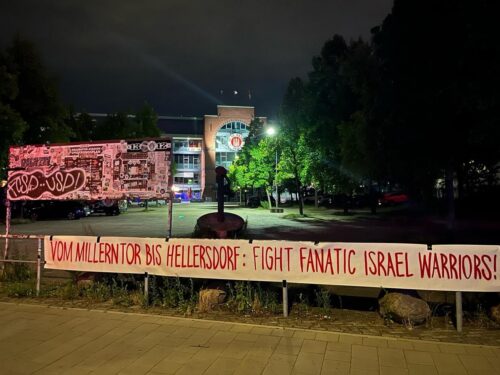 Hamburg FC St. Pauli: „Vom Millerntor bis Hellersdorf: Fight fanatic Israel warriors!"